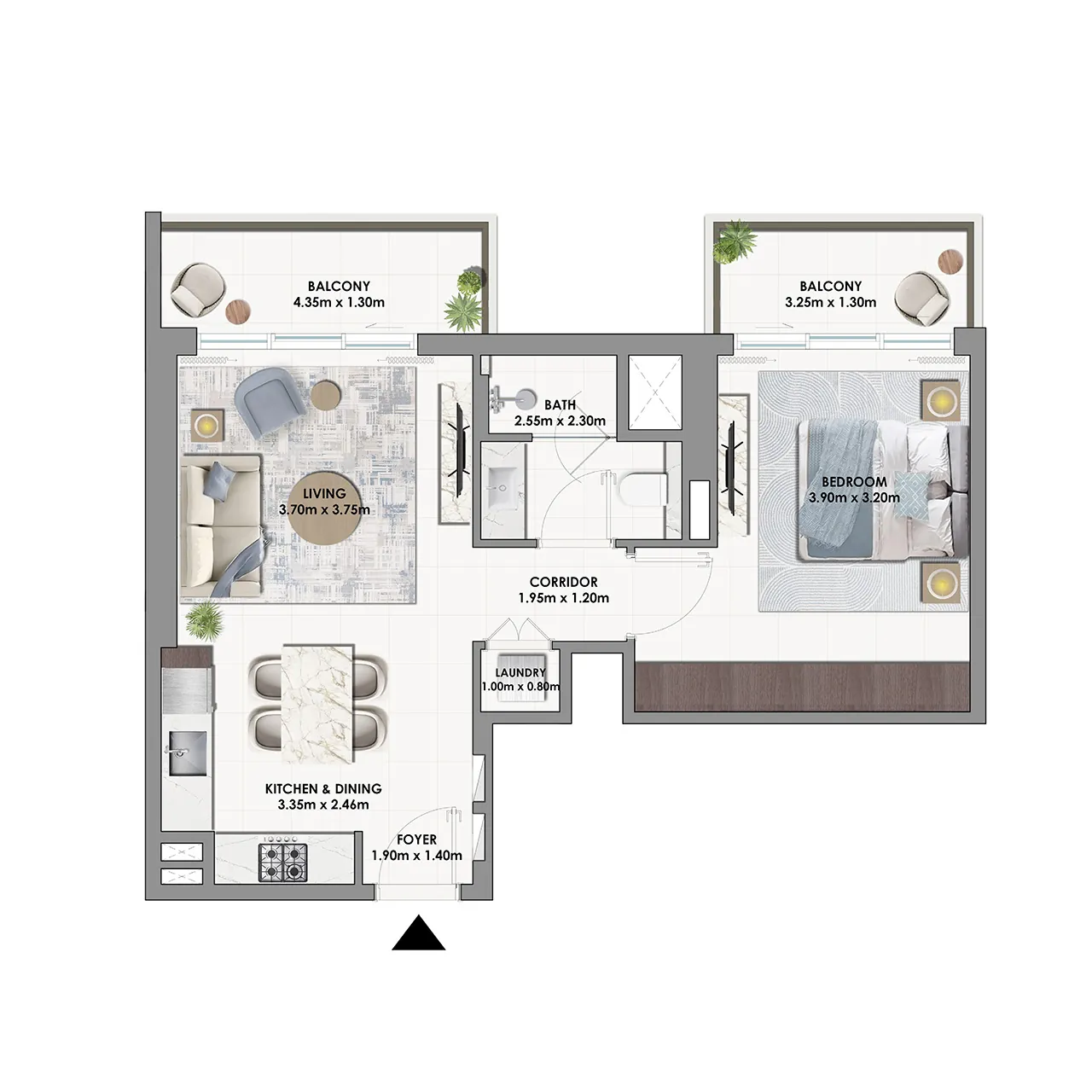 1 Bedroom Apartment