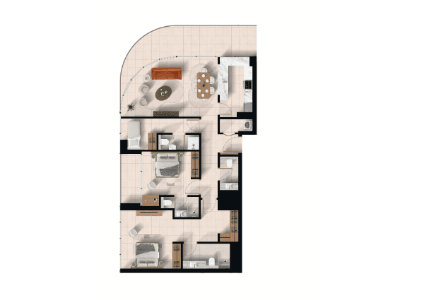 2 Bedroom Apartments